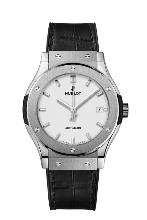 Hublot Classic Fusion Titanium Automatic White Dial 